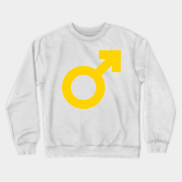 Male Logo Symbol Sign Icon Emoticon Crewneck Sweatshirt by AnotherOne